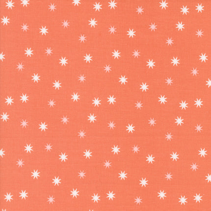 Hey Boo by Lella Boutique - Practical Magic Stars Soft Pumpkin - sold by the half yard