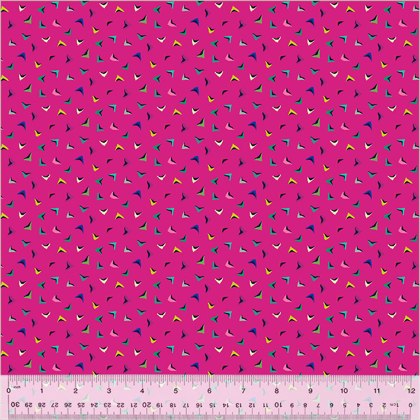 Botanica by Sally Kelly - Flutter Magenta - sold by the half yard