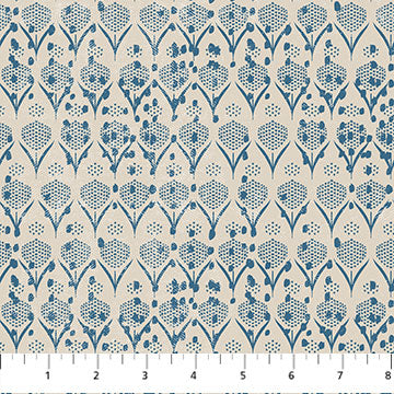 Wabi by Holli Zollinger - Flora Blue - sold by the half yard