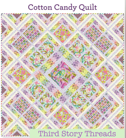 PRE-ORDER! Tabby Road déjà vu by Tula Pink - Cotton Candy Quilt Kit