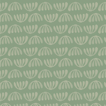 Evolve by Suzy Quilts - Boho Leaves Matcha - sold by the half yard