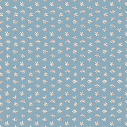 Evolve by Suzy Quilts - Coneflower Cerulean - sold by the half yard