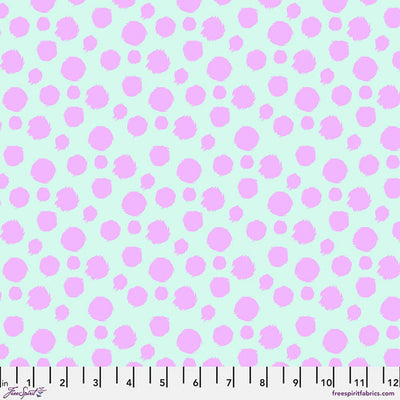 Tabby Road déjà vu by Tula Pink - Fur Ball Technomint - sold by the half yard