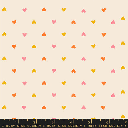 PRE-ORDER! Juicy by Melody Miller - Hearts Multi - sold by the half yard