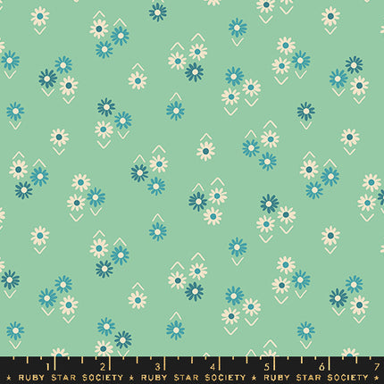 PRE-ORDER! Juicy by Melody Miller - Baby Flowers Moss - sold by the half yard