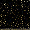 Starry by Alexia Abegg - Mini Starry Black Gold - sold by the half yard