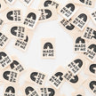 Sarah Hearts Premium Sew-In Woven Labels - Made by Me Organic Label (pack of 8)