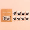 Sarah Hearts Premium Sew-In Woven Labels - Thanks I Made it Heart Label (pack of 8)