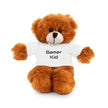 Gamer Kid Stuffed Bear with Tee, Cute Gift for Children, Plush Toy for Birthdays, Playtime Buddy, Keepsake for Gamers