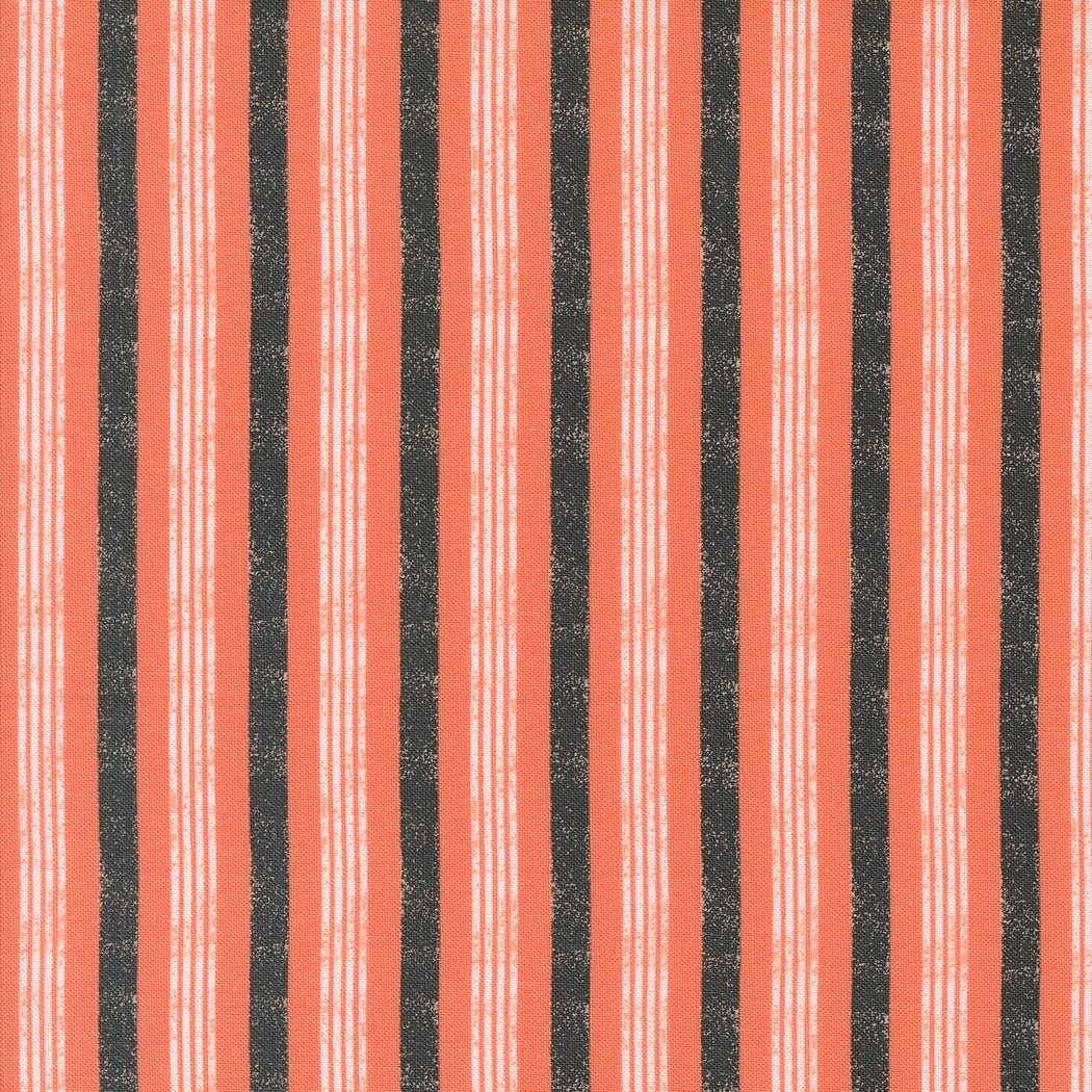 Hey Boo by Lella Boutique - Boougie Stripe Soft Pumpkin - sold by the half yard