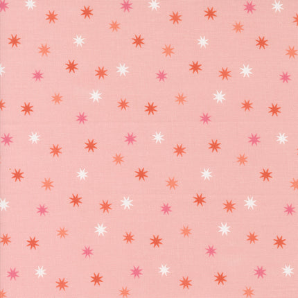 Hey Boo by Lella Boutique - Practical Magic Stars Bubble Gum Pink - sold by the half yard