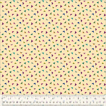 Botanica by Sally Kelly - Flutter Macadamia - sold by the half yard