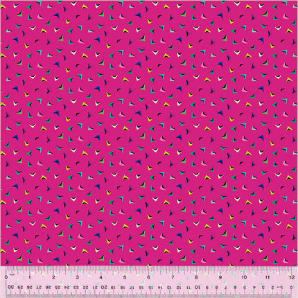 Botanica by Sally Kelly - Flutter Magenta - sold by the half yard