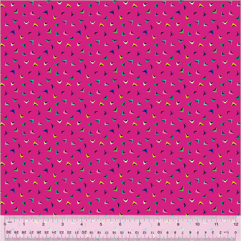 Botanica by Sally Kelly - Flutter Magenta - sold by the half yard
