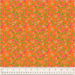 PRE-ORDER Heather Ross By Hand - Mousy Floral Tangerine - sold by the half yard