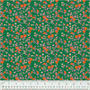 PRE-ORDER Heather Ross By Hand - Mousy Floral Emerald - sold by the half yard