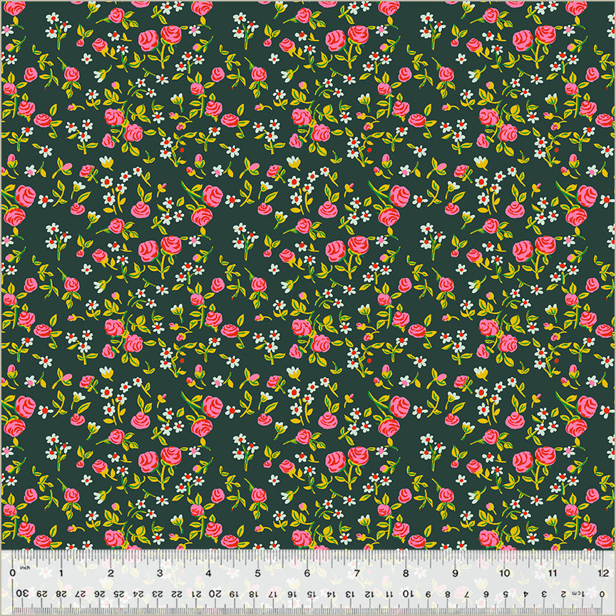 PRE-ORDER Heather Ross By Hand - Mousy Floral Pasture - sold by the half yard