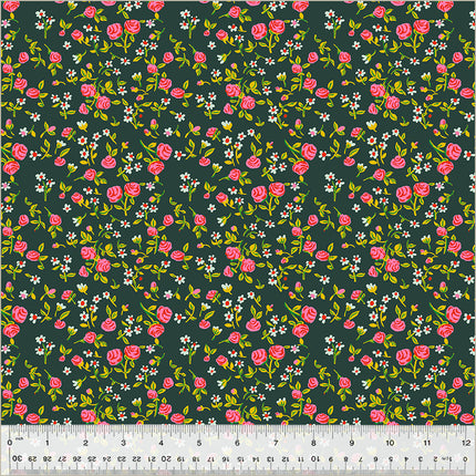 PRE-ORDER Heather Ross By Hand - Mousy Floral Pasture - sold by the half yard