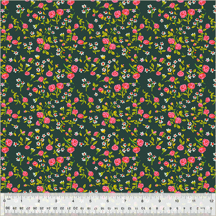IN-STOCK! Heather Ross By Hand - Mousy Floral Pasture - sold by the half yard