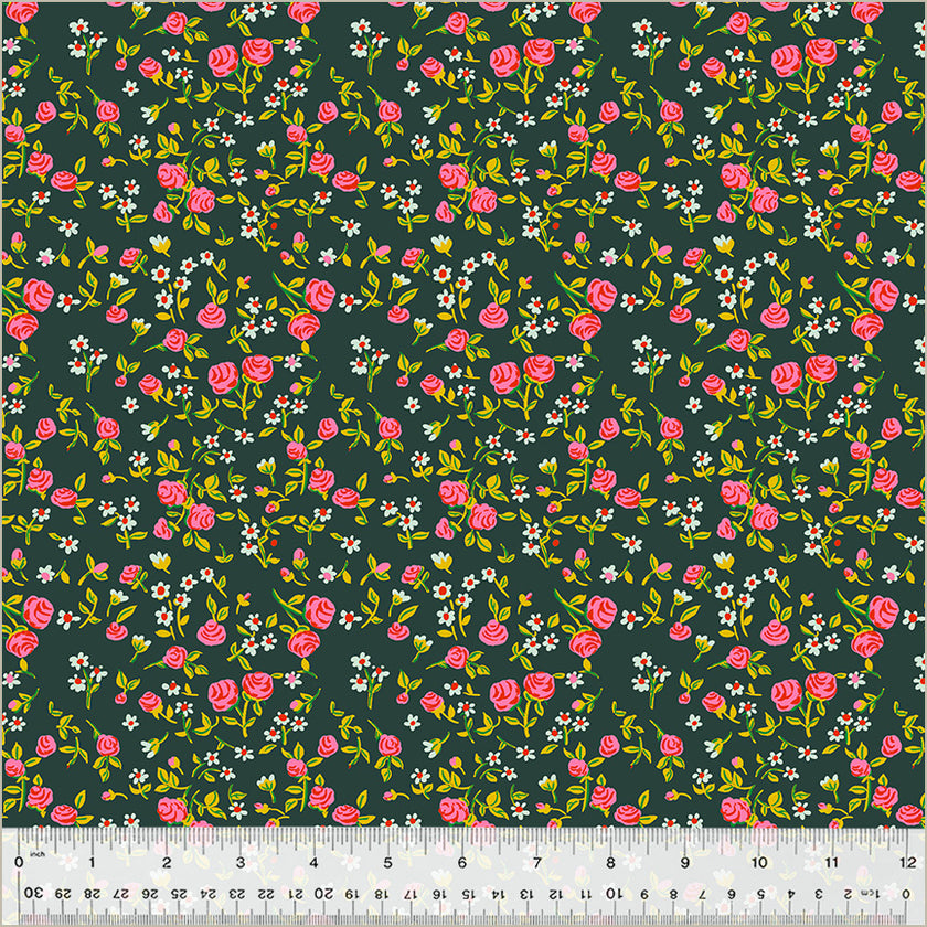 IN-STOCK! Heather Ross By Hand - Mousy Floral Pasture - sold by the half yard