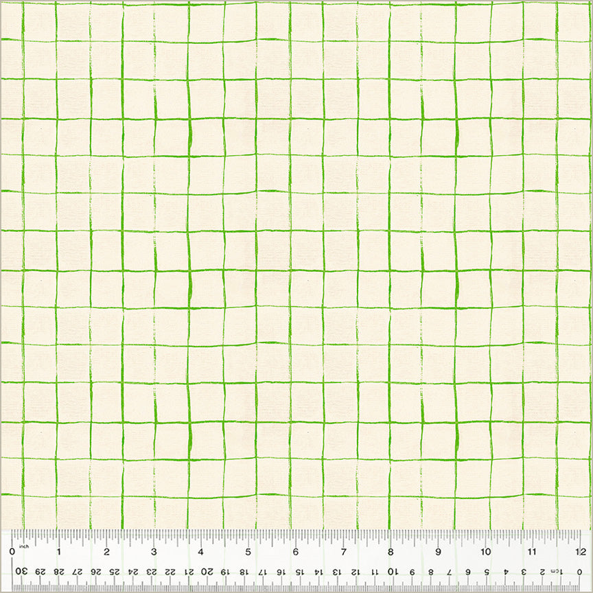 IN-STOCK! Heather Ross By Hand - Drawn Plaid Cotton - sold by the half yard