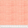 PRE-ORDER Heather Ross By Hand - Drawn Plaid Salmon - sold by the half yard