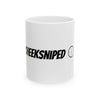 Cheeksniped Coffee Mug 11 oz - Fun Gift for Gamers, Office Humor