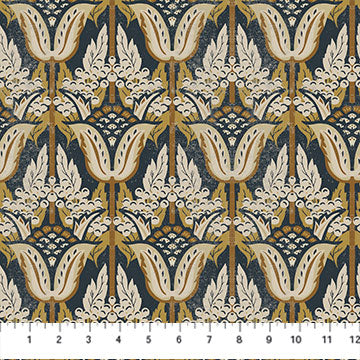 Wabi by Holli Zollinger - Bloom Charcoal - sold by the half yard