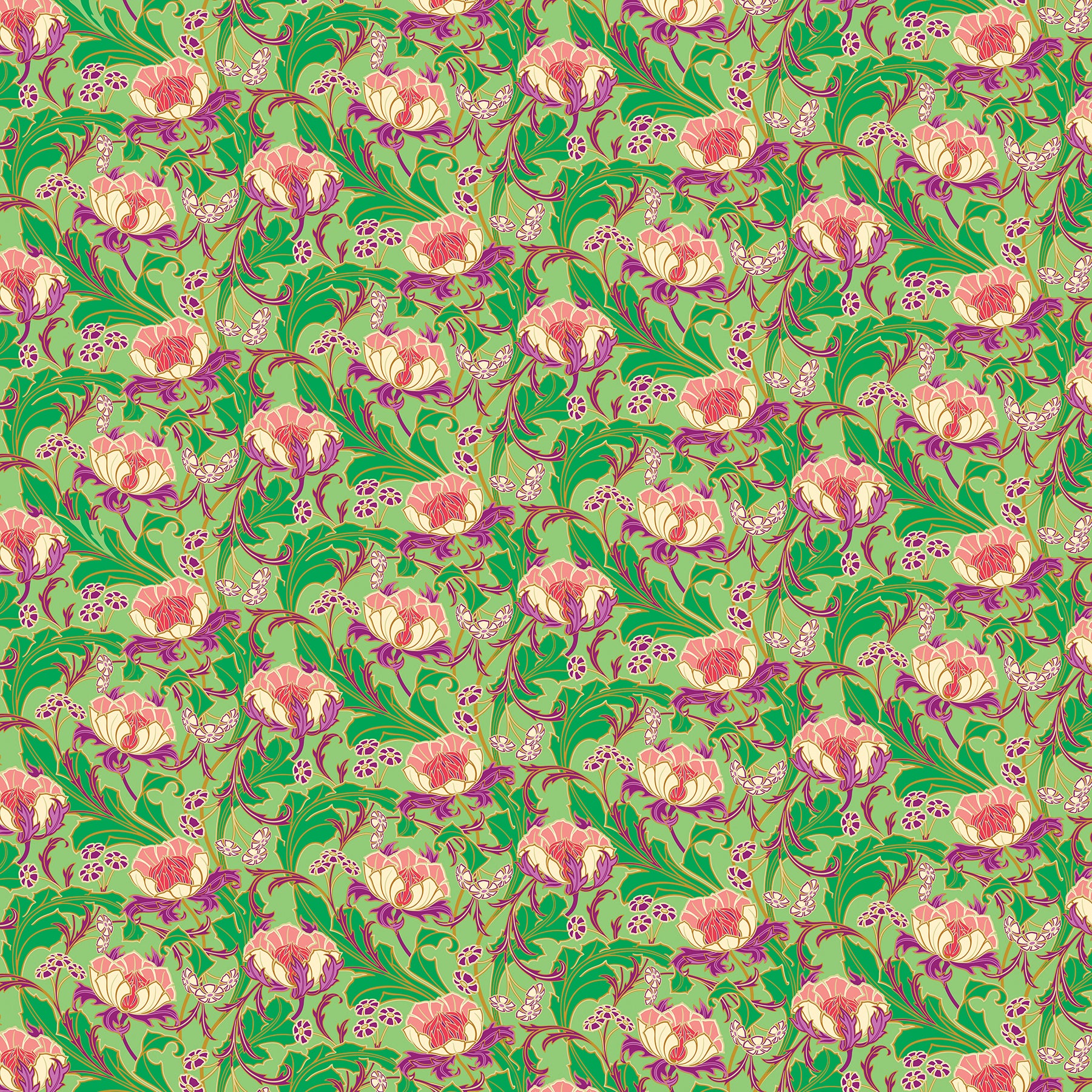 Wild Abandon by Heather Bailey - Wanderlust Aqua - sold by the half yard