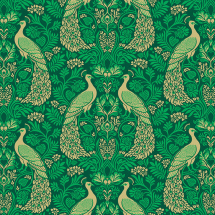Wild Abandon by Heather Bailey - Rogues & Scoundrels Teal - sold by the half yard
