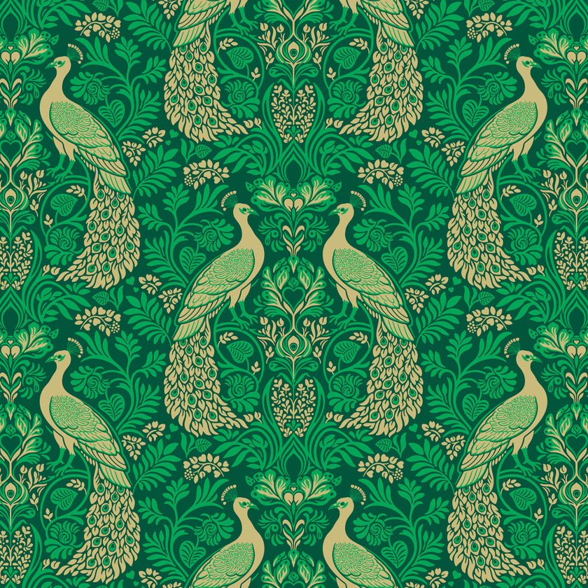 Wild Abandon by Heather Bailey - Rogues & Scoundrels Teal - sold by the half yard