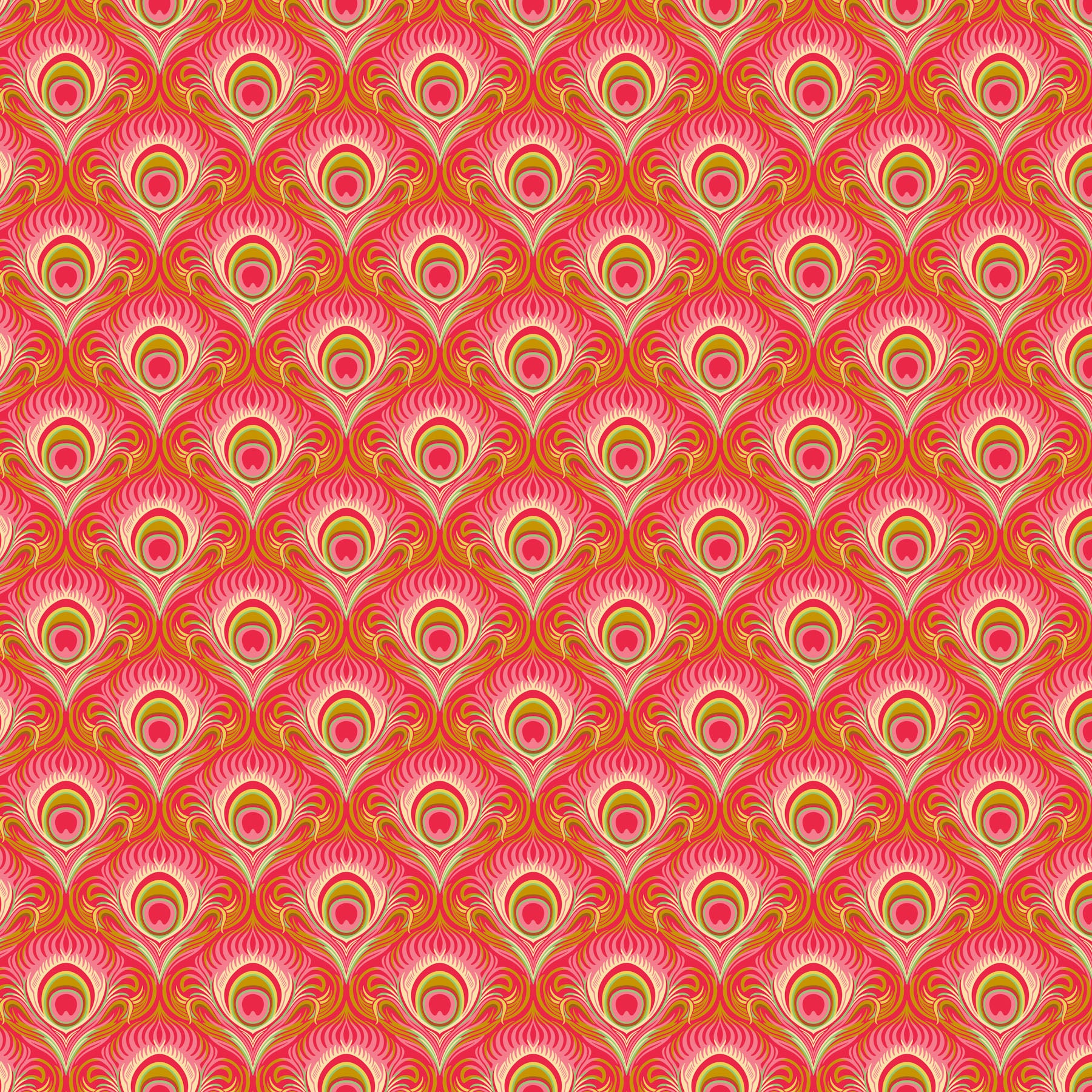 Wild Abandon by Heather Bailey - Seduction Raspberry - sold by the half yard