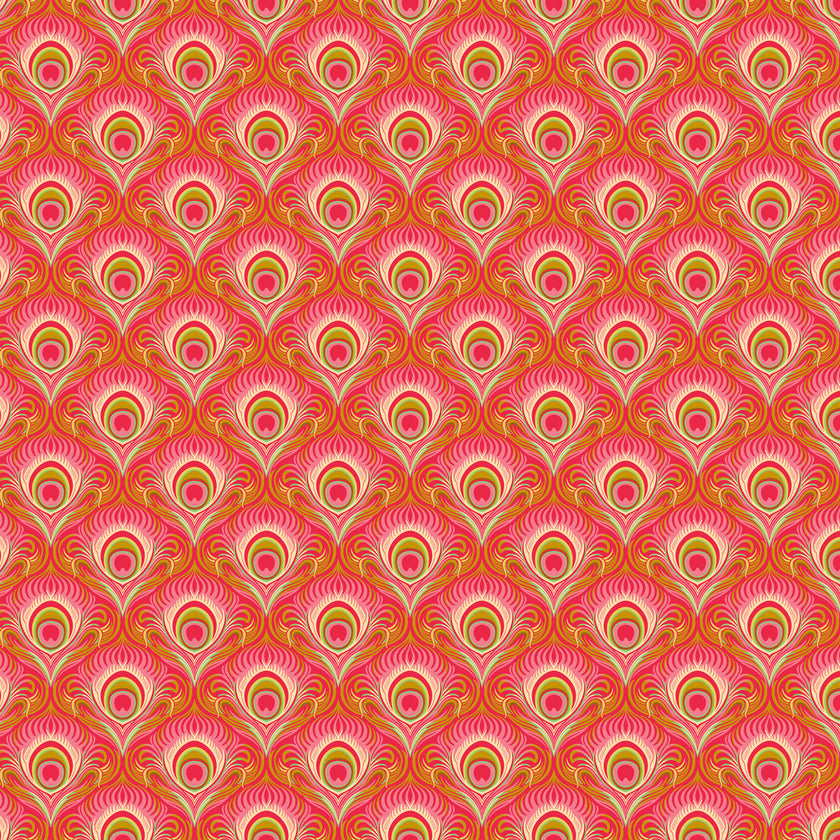Wild Abandon by Heather Bailey - Seduction Raspberry - sold by the half yard