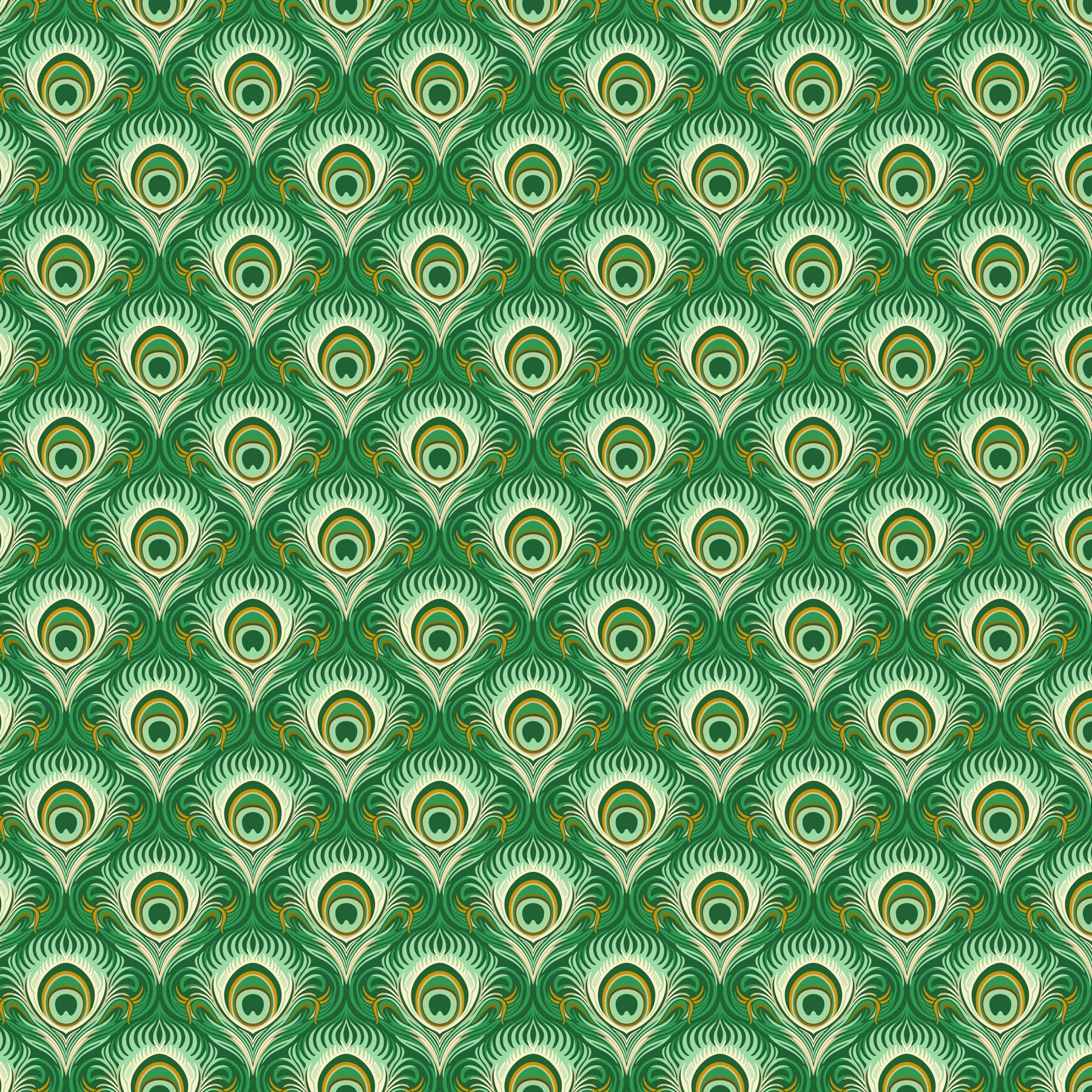 Wild Abandon by Heather Bailey - Seduction Teal - sold by the half yard