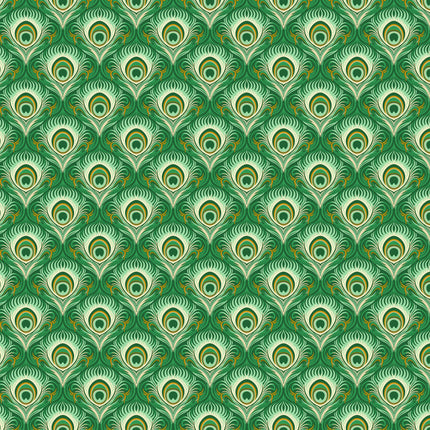 Wild Abandon by Heather Bailey - Seduction Teal - sold by the half yard