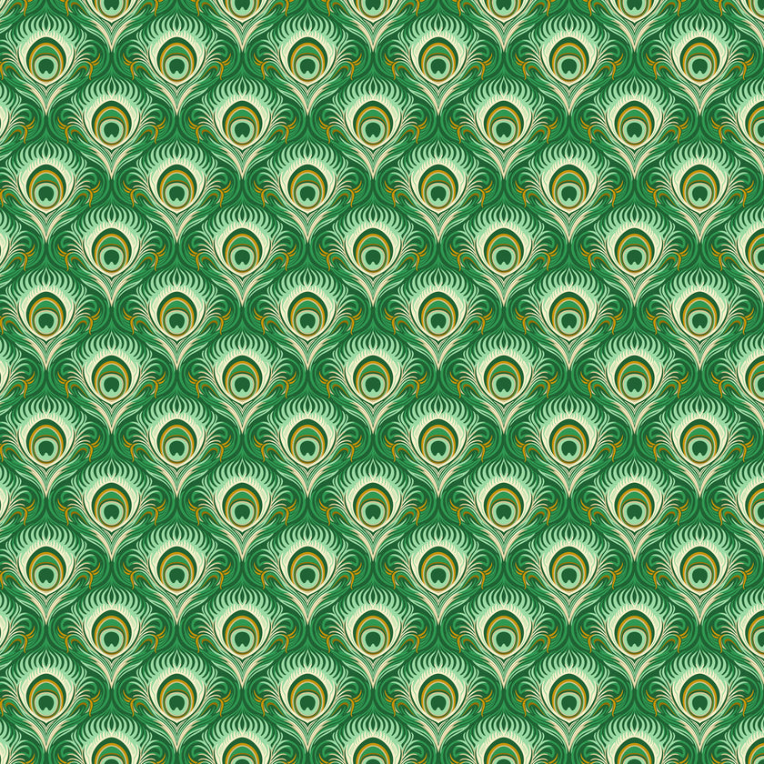 Wild Abandon by Heather Bailey - Seduction Teal - sold by the half yard