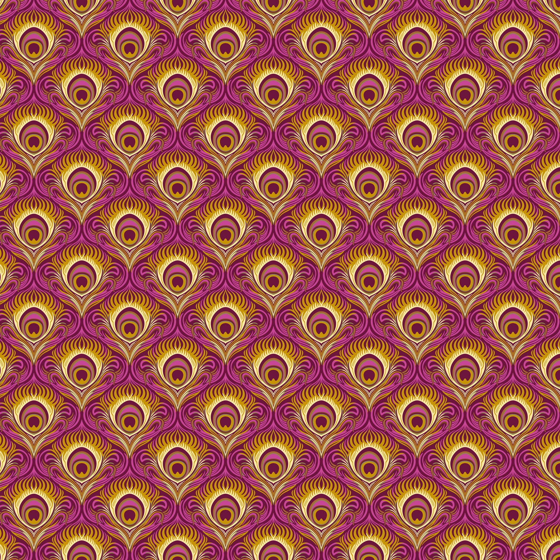 Wild Abandon by Heather Bailey - Seduction Plum - sold by the half yard