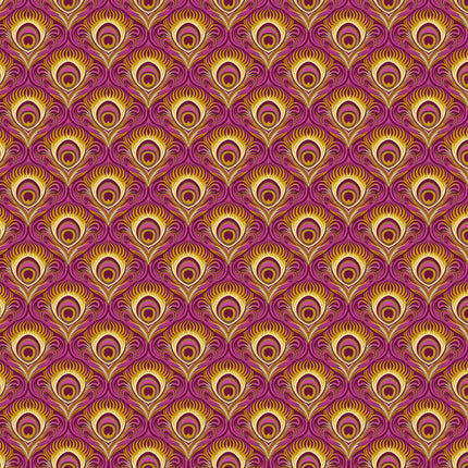 Wild Abandon by Heather Bailey - Seduction Plum - sold by the half yard