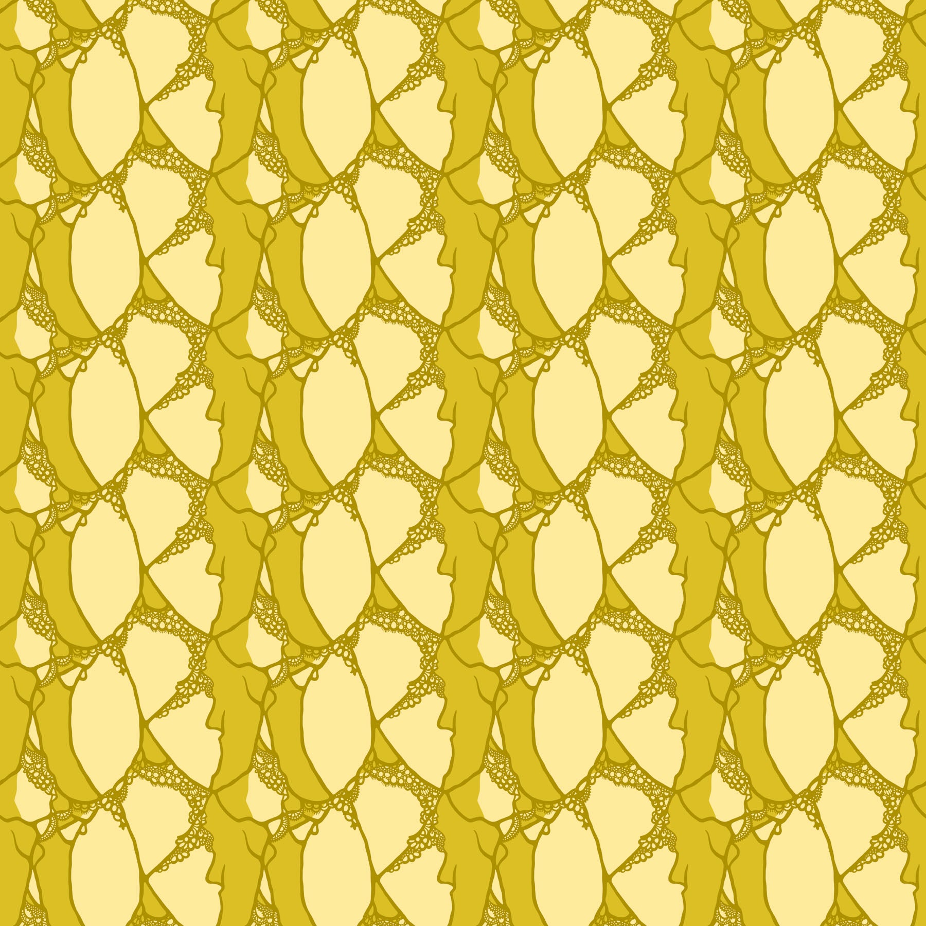 Wild Abandon by Heather Bailey - Entangled Gold - sold by the half yard