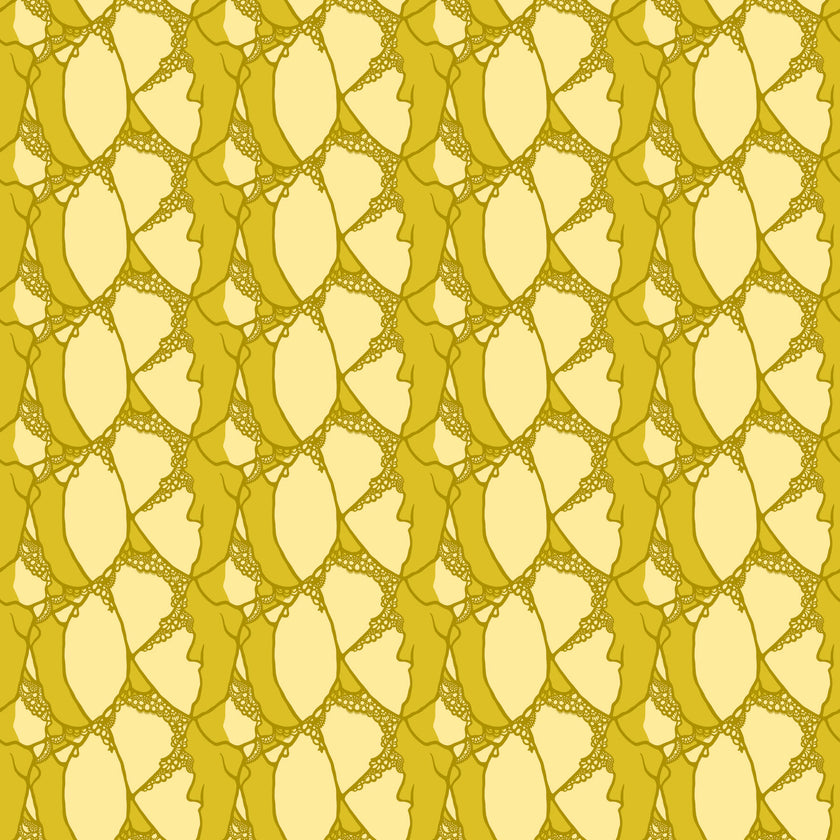 Wild Abandon by Heather Bailey - Entangled Gold - sold by the half yard