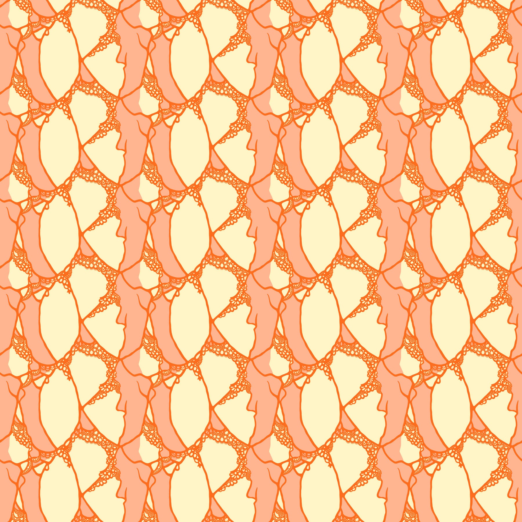 Wild Abandon by Heather Bailey - Entangled Blush - sold by the half yard