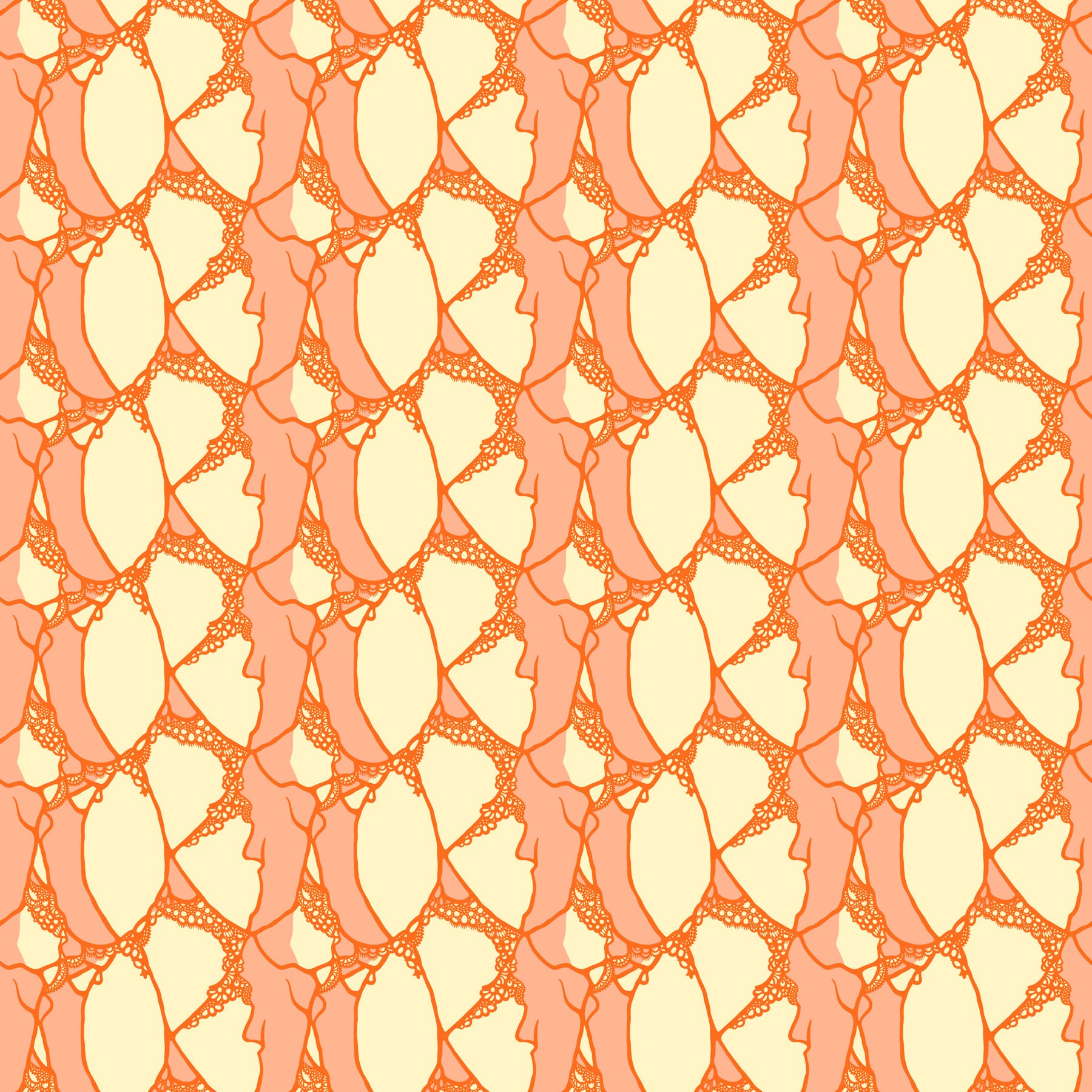 Wild Abandon by Heather Bailey - Entangled Blush - sold by the half yard