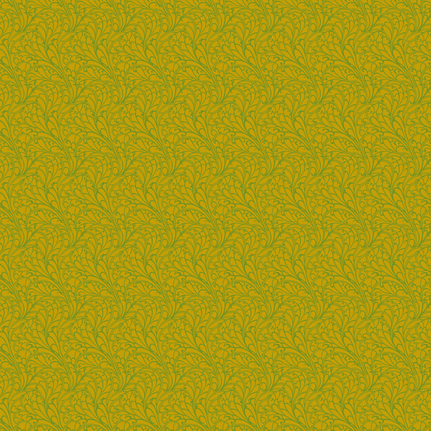 Wild Abandon by Heather Bailey - Passing Fancy Olive - sold by the half yard