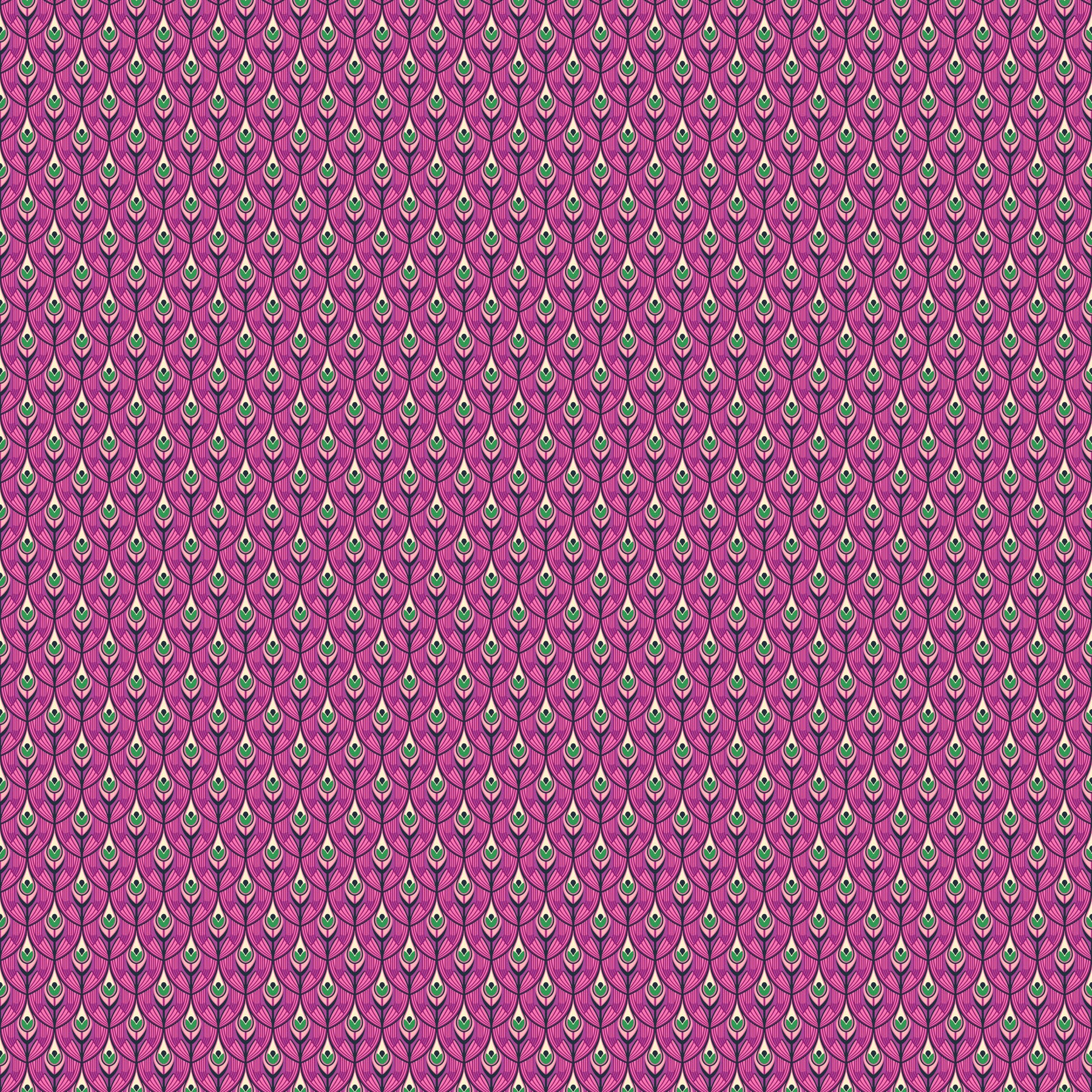 Wild Abandon by Heather Bailey - Swagger Violet - sold by the half yard