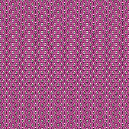 Wild Abandon by Heather Bailey - Swagger Violet - sold by the half yard
