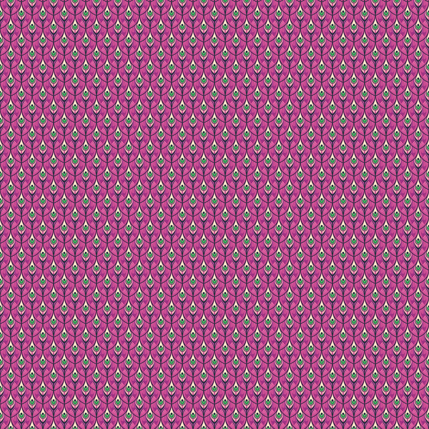 Wild Abandon by Heather Bailey - Swagger Violet - sold by the half yard