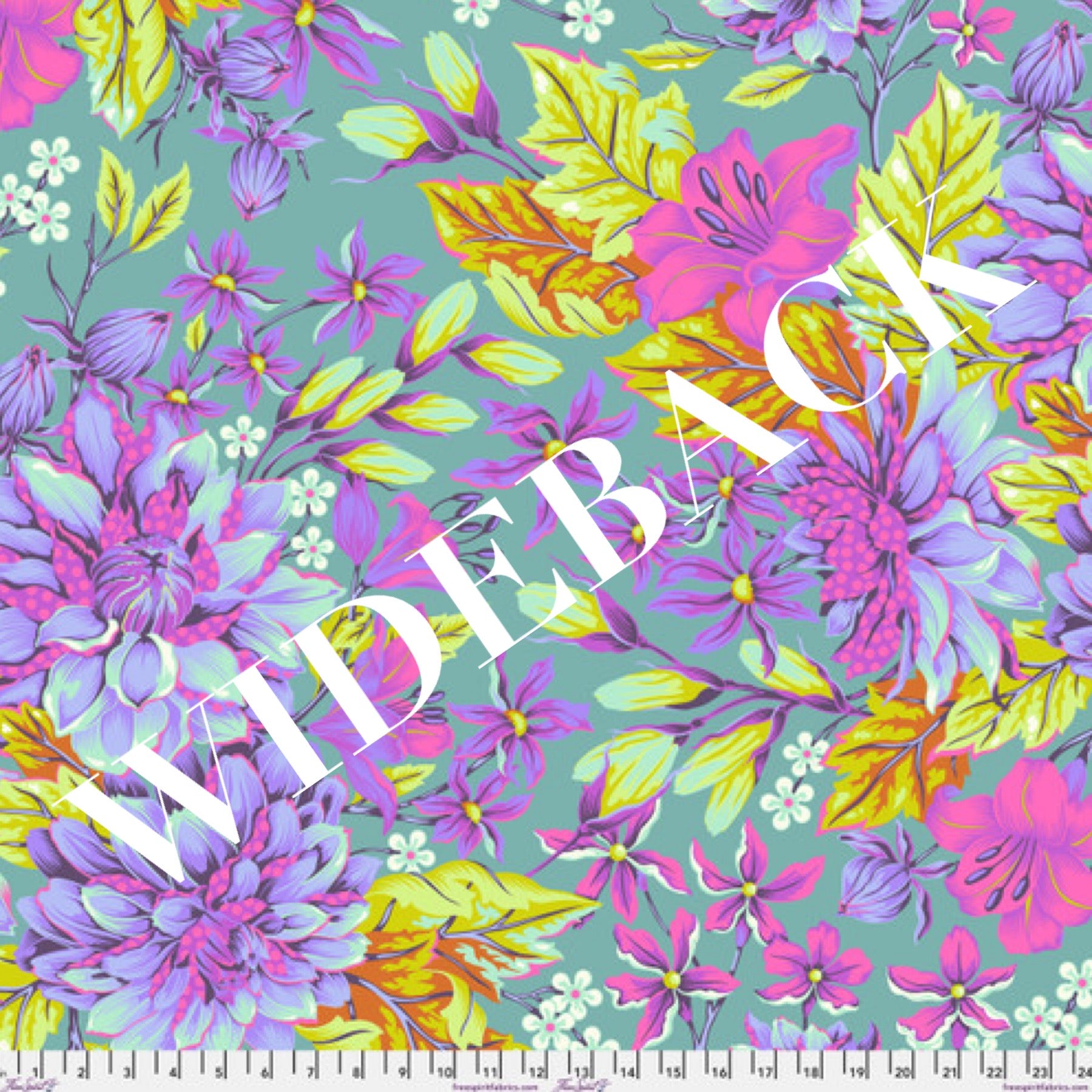 PRE-ORDER WIDEBACK Untamed 108in sateen by Tula Pink - Hello Dahlia Cosmic - sold by the half yard