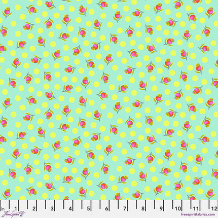 IN STOCK! Untamed by Tula Pink - Impending Bloom Moonbeam - sold by the half yard