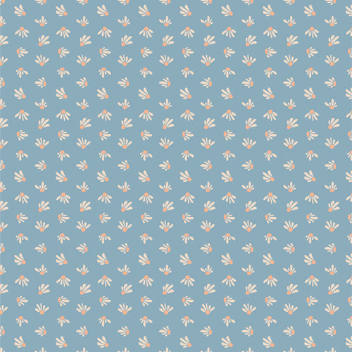 Evolve by Suzy Quilts - Coneflower Cerulean - sold by the half yard