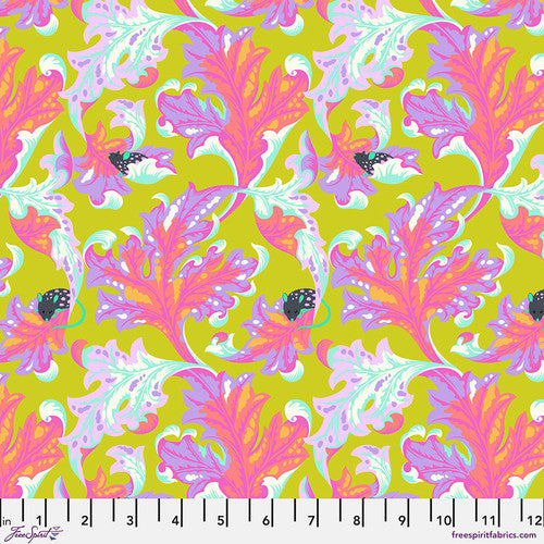 IN STOCK! Tabby Road déjà vu by Tula Pink - Eek Electroberry - sold by the half yard